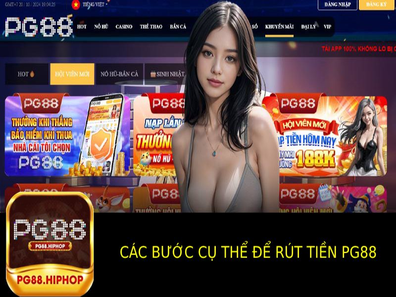 Cách rút tiền PG88 - Các Bước Cụ Thể Để Rút Tiền Trên PG88