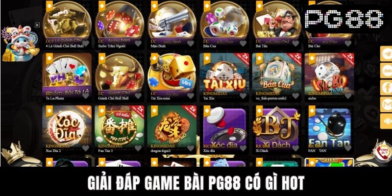 Game Bài PG88 Có Gì Hot? Những Trò Chơi Nổi Bật Nhất Giải đáp game bài PG88 có gì hot