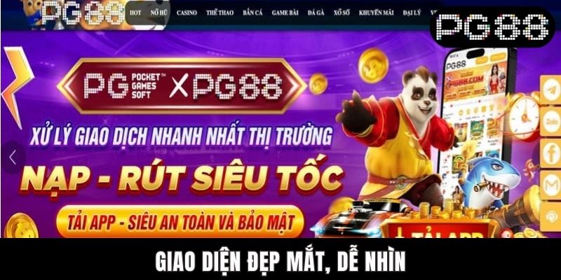PG88 Review 2025 - Top 5 Lý Do Bet Thủ Nên Tham Gia Ngay Giao diện đẹp mắt, dễ nhìn